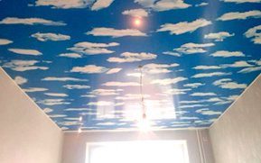 натяжной потолок облака
