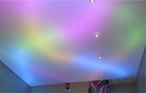 светодиодные узоры натяжной потолок